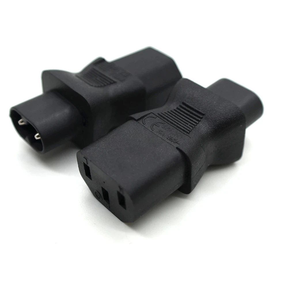 IEC320 C13 to IEC C8, IEC 3Pin female to 2Pin male power adapter Adaptor ,C8 male C13 10A 250V,C13 TO C8,C13 TO C6