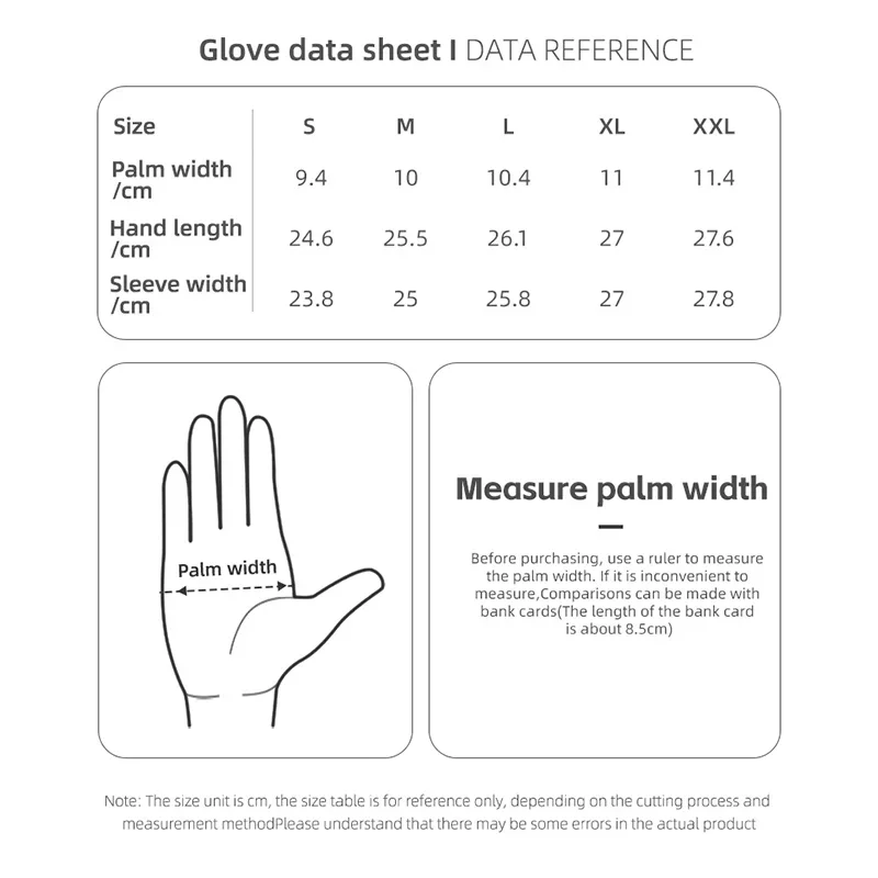 ROCKBROS Bicycle Gloves Winter Warm Motorcycle Full Finger Cycling Gloves Screen Touch Ski Sports Gloves Hiking Thermal Mitten 6