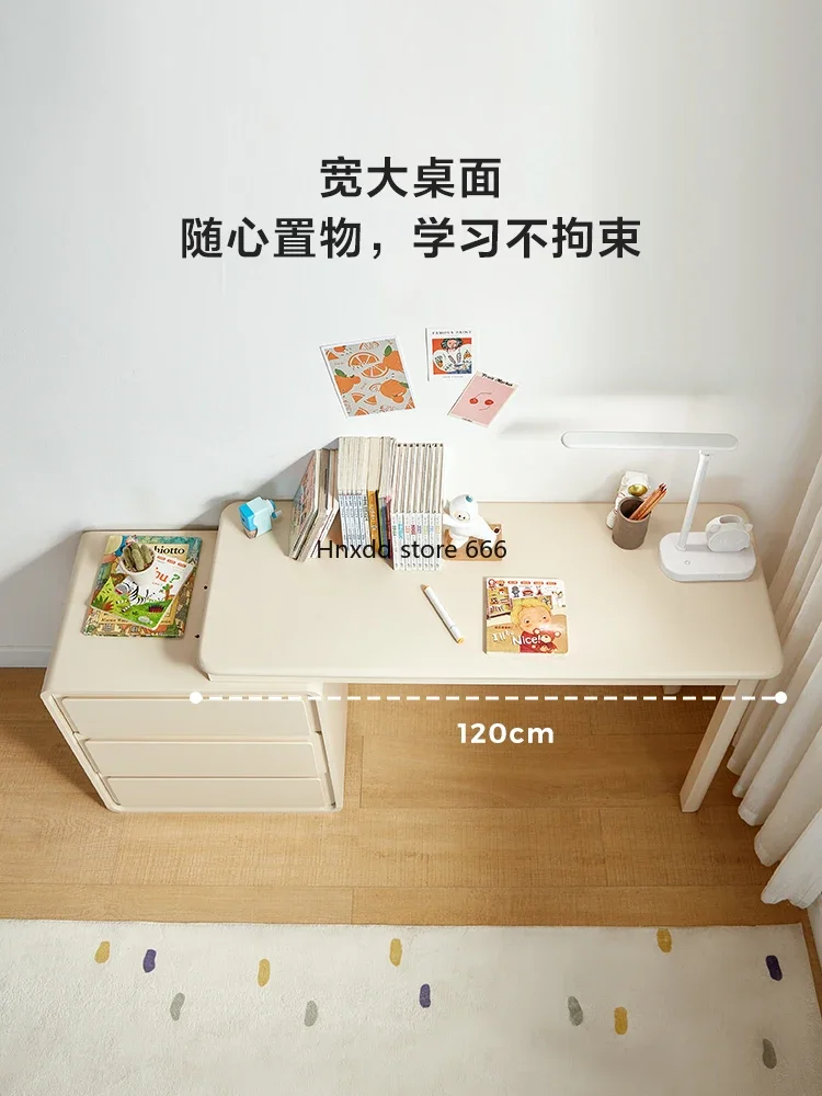 Student home children's study table Small apartment writing desk Double desk Sub-bedroom