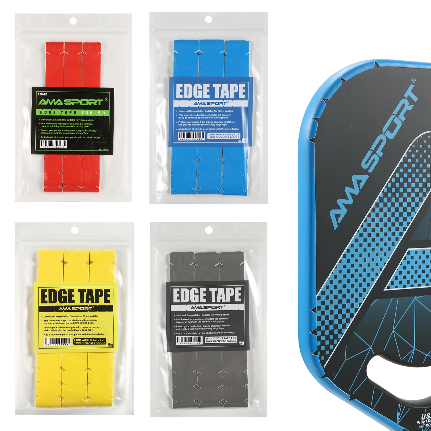 Paddle Protection Tape 20mm/23mm/26mm Paddle Head Edge Guard Racket Edge Protection