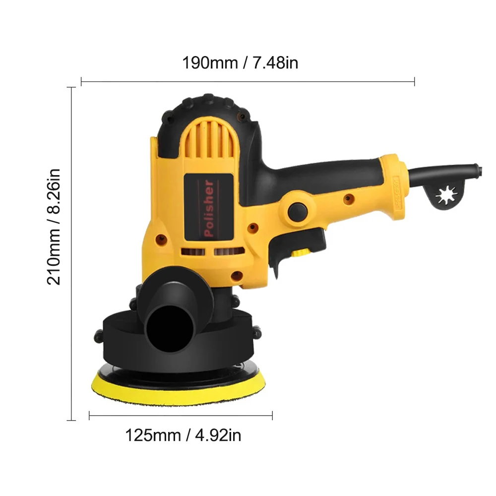 700W Car Polishing Machine Stepless Speed Adjustable Car Polisher Auto Polishing Machine Sander Waxing Grinding Tool
