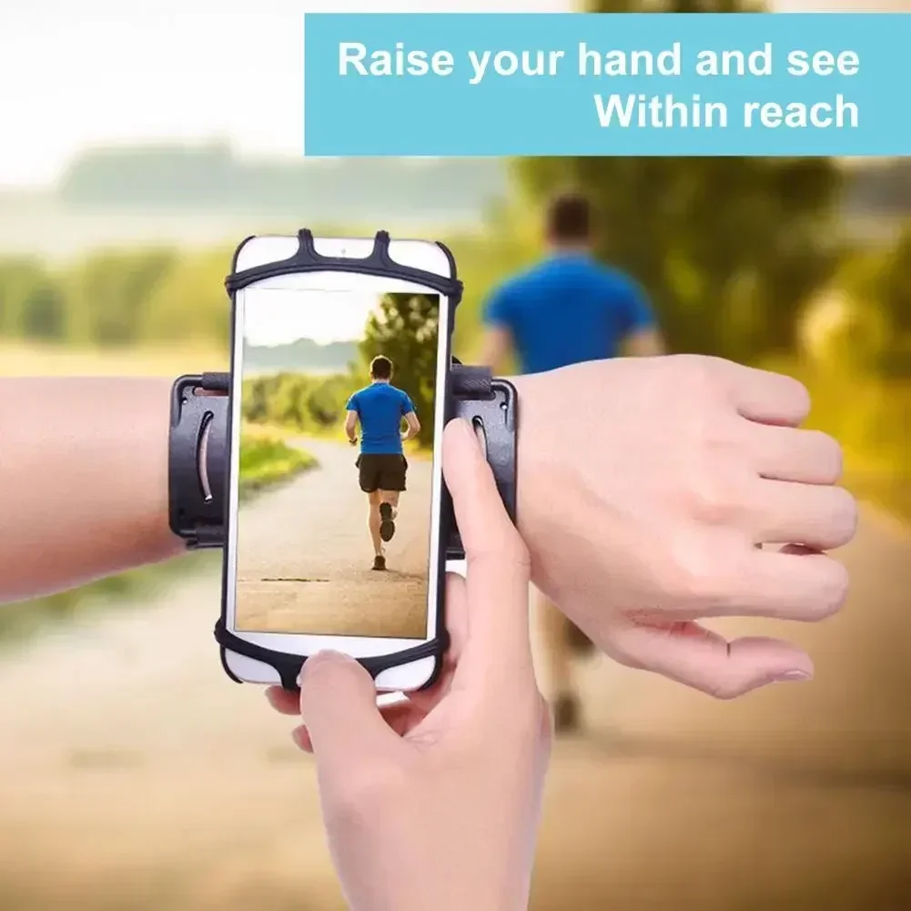 Phone Armband Mobile Phone Armband Phone Arm Band Sports Arm Bag Fitness Arm Bag 360&deg; Removable Armbands Detachable Phone Holder Motorcycle Outdoor Sports Bike Cycling Armband Running Wristband