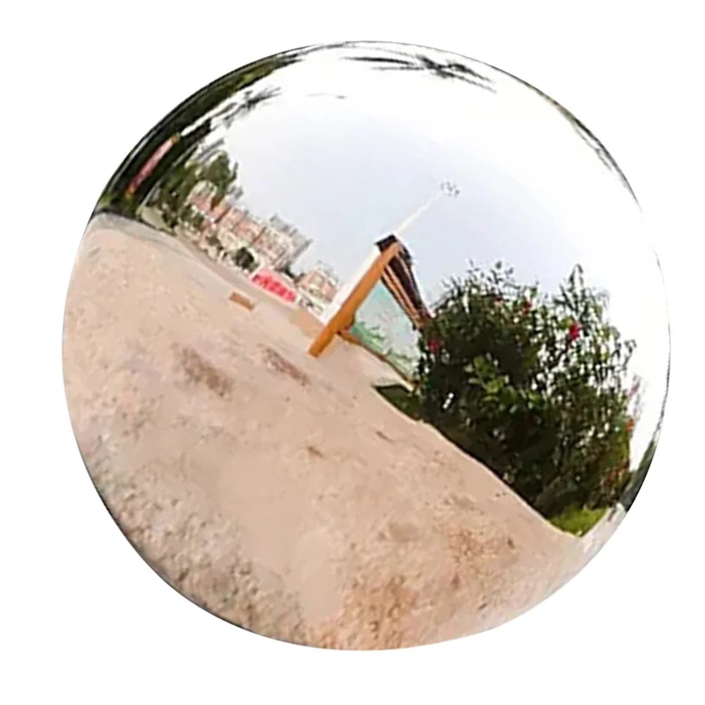 

Garden Ball Ornament Shiny Gazing Globe Window Outdoor Lawn Stainless Steel Mirror Sphere Delicate Reflective