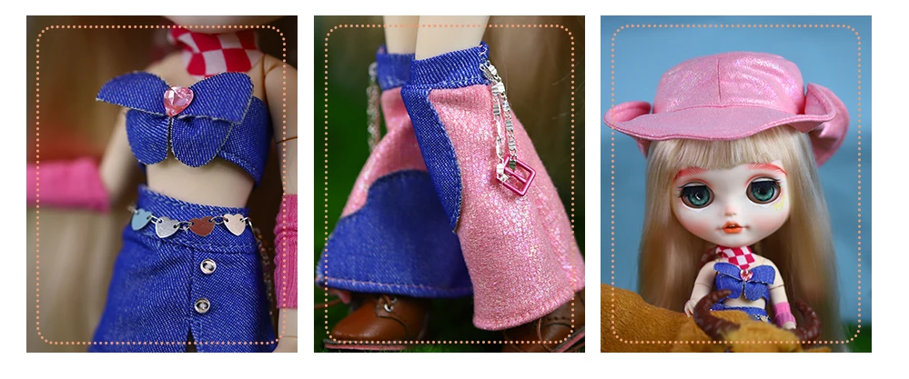 Neo Blythe Doll Cowgirl Costume 5