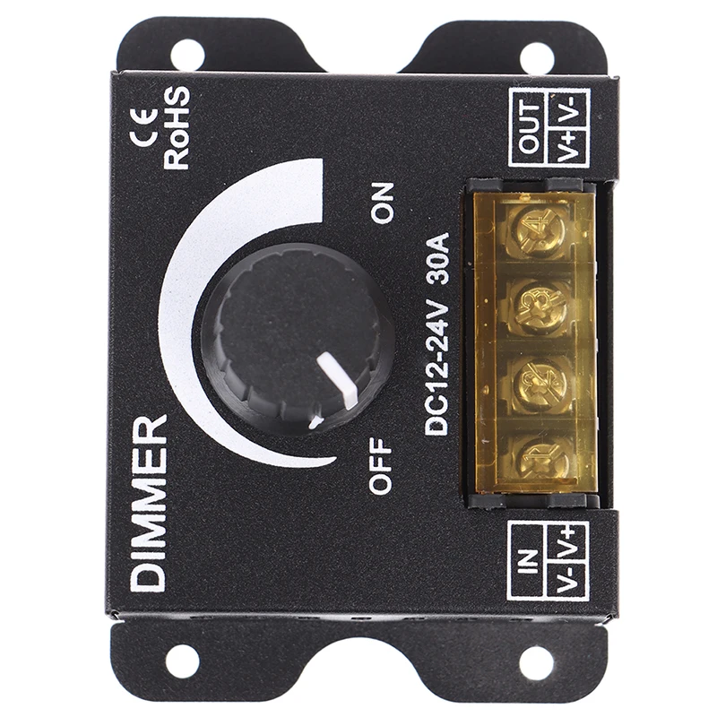 1 개 DC 12 V-24 V LED 조광기 30A 360W 단색용 조절 가능한 스트립 5050/3528