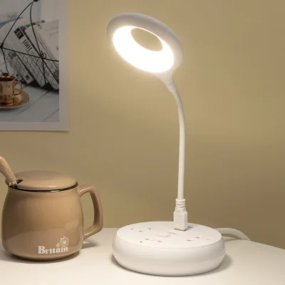 Foldable Led USB Charging Small Desk Lamp Student Reading Desk Lamp USB Eye Protection Bedroom Blue Pink White