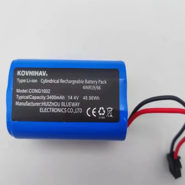 For CECOTEC CONGA 3090 3091 3092 1690 1890 2090 Robot Vacuum Cleaner  Battery Pack Replacement Accessories 14.4 Volts 12800mAh