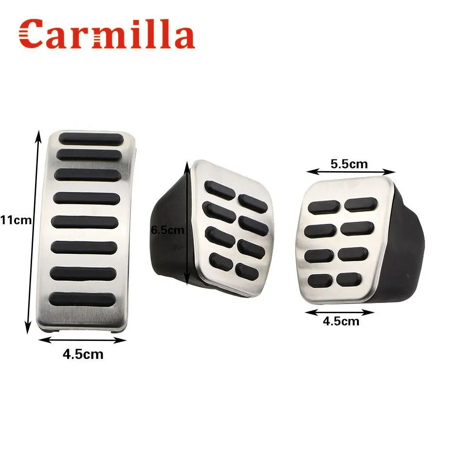 Car Gas Brake Pedals 1 Set for VW Polo 6N 1996-1999 6N2 2000-2002 9N / 9N3 2002-2009 6R 2009-car accessories car pedals