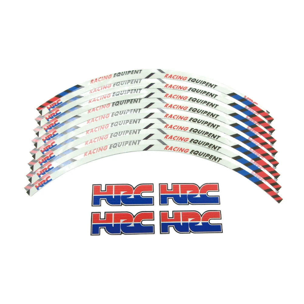 

Мотоциклетные 17 дюймовые колесные шины, гоночные наклейки, Светоотражающие Обода, наклейки для Honda HRC CBR 250RR 600RR CBR900RR CBR1000RR