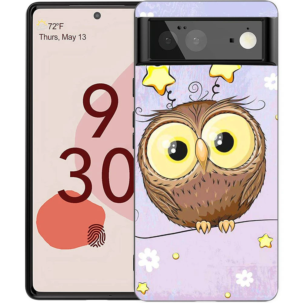 Charming Cartoon Owl Shockproof Silicone Phone Case Cover
