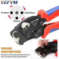 YEFYM-Outil de sertissage de virole, Mini pince, Bouton de commande électrique, Tubulaire politiquement, YE 16-4H, 0.08-16 mm², 30-5AWG 6
