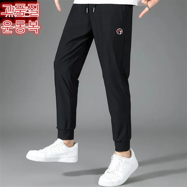 Summer Ice Silk Quick-dry Golf Pants Men's High Elastic Ultra-thin Casual golf Trousers Running Golf Wear Sweatpants Size L-5XL
