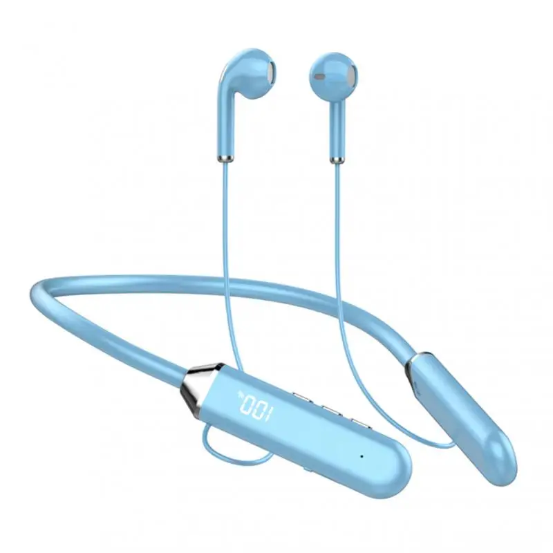 Cuffie Bluetooth Con Archetto Da Collo Auricolari Per Pc, Nessun Ritardo, 38 Ore Di Riproduzione Auricolari Wireless Con Microfono, Magnetico, Leggero