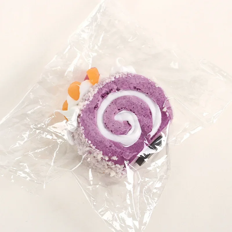 Artificial Roll Cake Fruit SwissRoll Towel Fake Cake Dessert Cute Model Photography Props Simulation Window Display Home Decor food model,food photography props,kitchen food toys,fake food prank toys