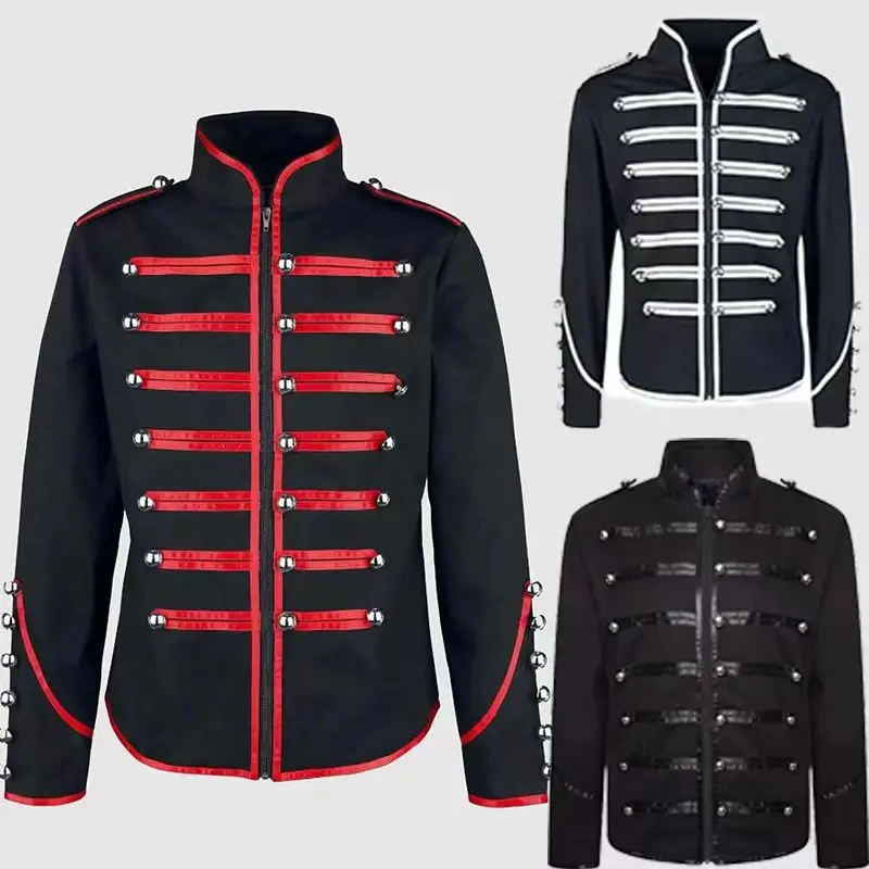Outfit Mantel Military Style Herren Steampunk Men Gothic Clothing
