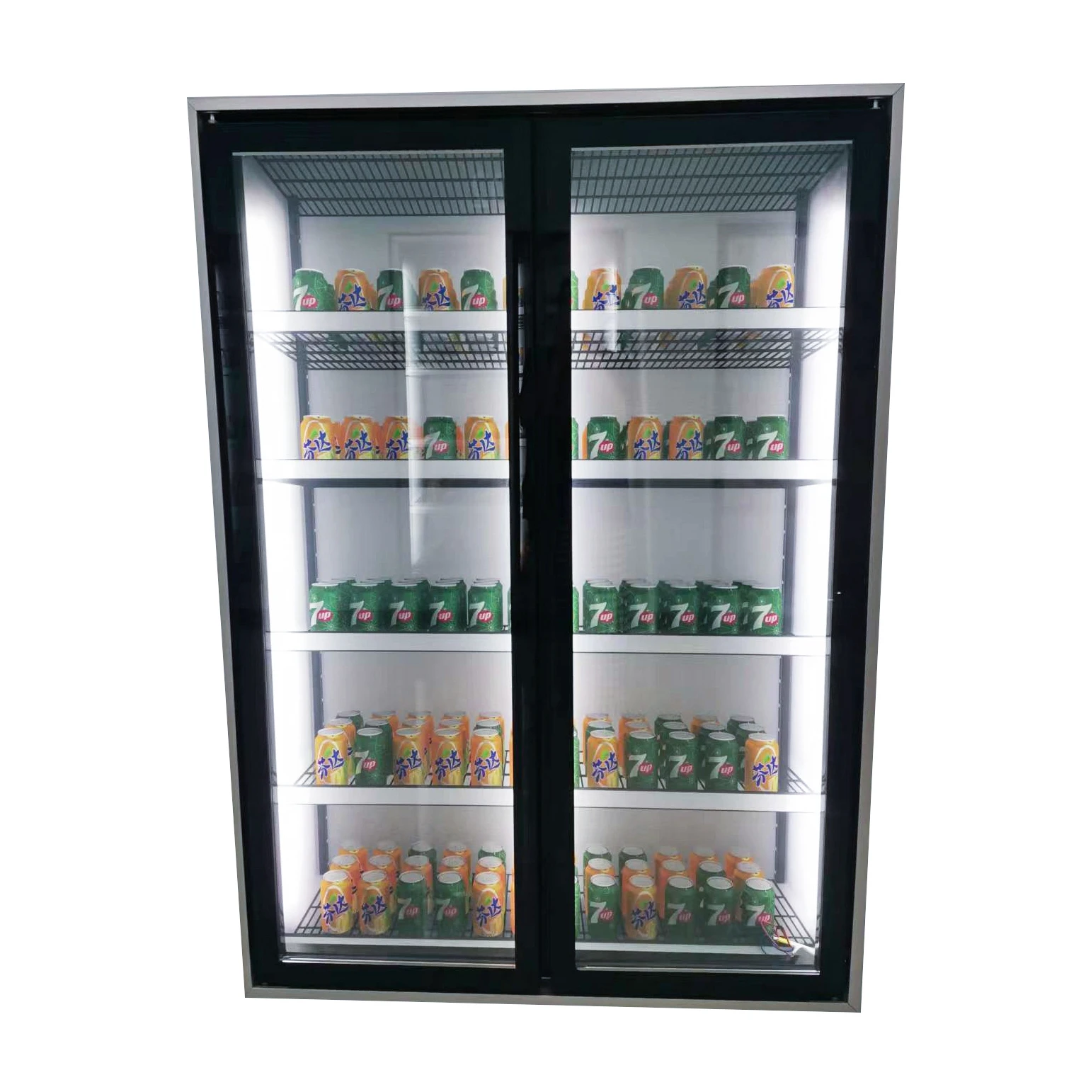 Large Single-Temperature Wine Cooler Glass Door For Bar Bottle Beer Beverage Display Showcase