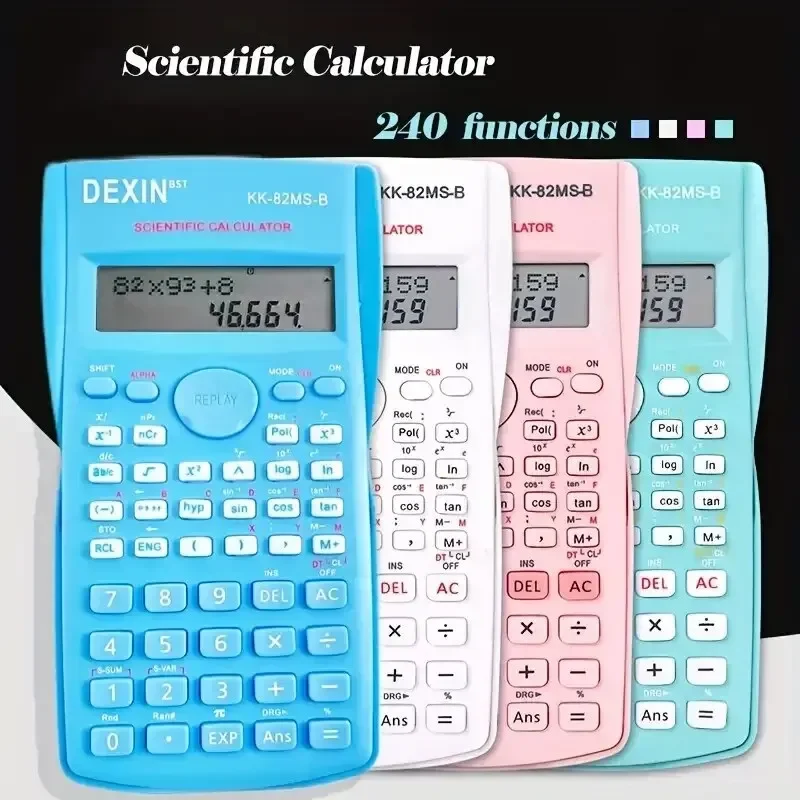 Scientific Calculator 1pc Engineering Scientific Calculator 2 Line Function Calculator Fraction Statistic for School