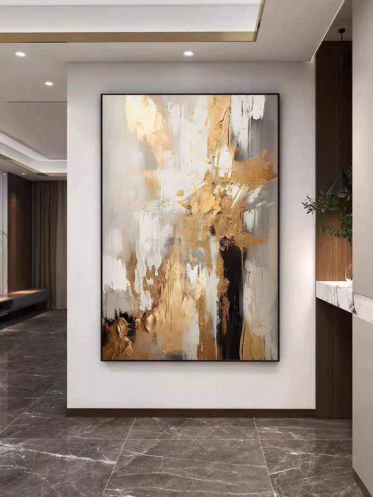 100% Hand Painted,Gold, Grey, Beige, Black ,Textured Painting, Acrylic Abstract Oil Painting, Wall Decor Living Room, Office Wal 100% Hand Painted,Gold, Grey, Beige, Black ,Textured Painting, Acrylic Abstract Oil Painting, Wall Decor Living Room, Office Wal