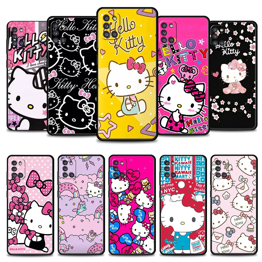 Cassa Del Telefono Per Samsung Galaxy A52 A12 A32 A51 A21S A71 A13 A53 A22 A31 A72 A03 4G 5G Copertura Ciao Gattino Del Fumetto