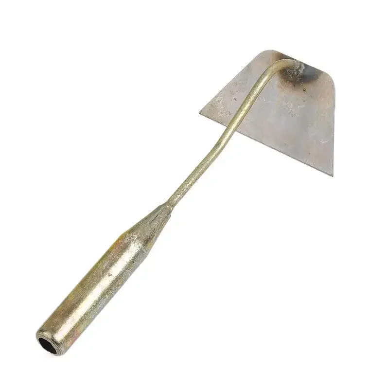 Iron Art Hoe Household Gardening Hardware Tools Iron Flat Hoe Agricultural Tool Yellow Handle Farm Tools