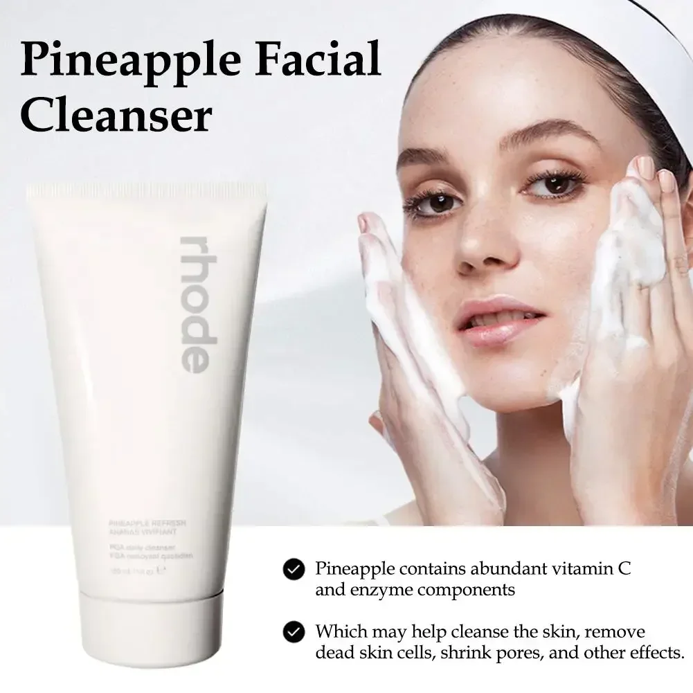 Rhode Facial Cleanser Anti-acne Anti-oil Brightening Blackhead Remover Skin Cleansing And Cleansing Foam Facial Cleanser