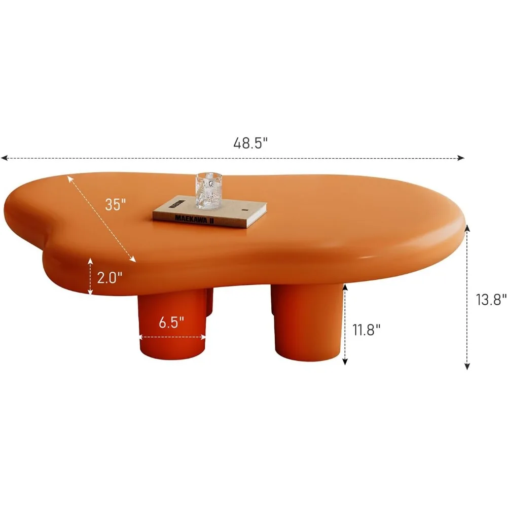 Cloud shaped coffee table, made of high-quality materials, easy to clean, excellent craftsmanship, living space coffee table 3