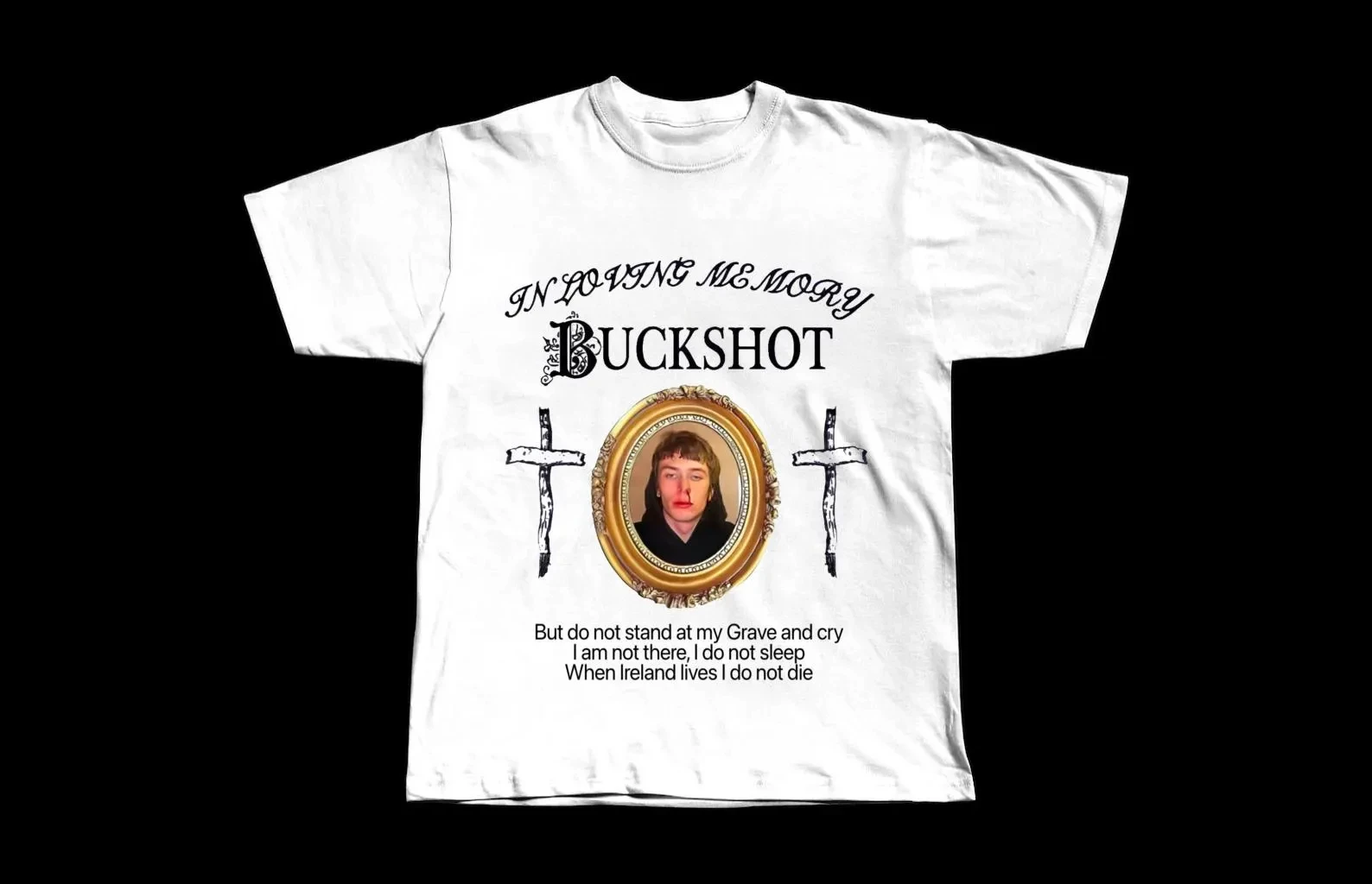 Buckshot Haunted Mound Hauntaholics Loving Memory Heavyweight Vintage Semetary T-Shirt