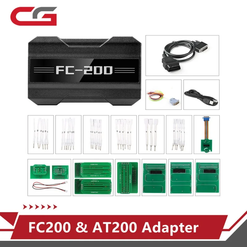 

V1.1.2.0 CG FC200 ECU Programmer Full Version and AT200 Adapter Update Online Support 4200 ECUs and 3 Operating Modes