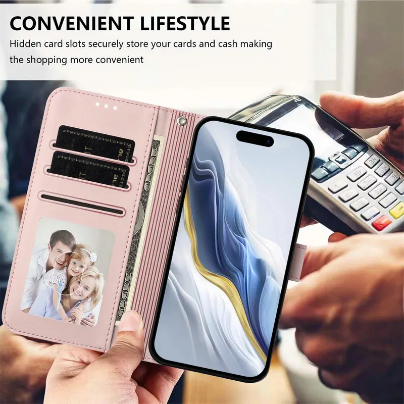 Luxury Leather Wallet Cover