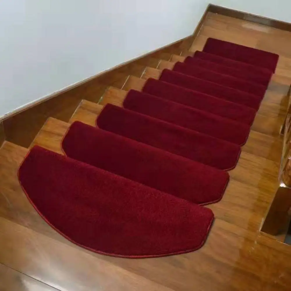 1Pcs Treppenstufe Teppich Matten Boden Matte Einfarbig Treppe Anti Slip  Treppen Teppich Teppiche Für Treppen Schritte Schutz pads - AliExpress