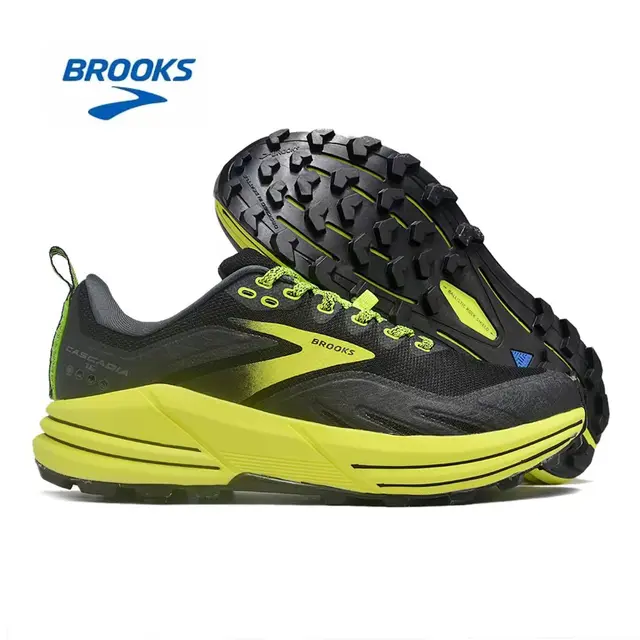 BROOKS Cascadia 16 Men Trail Running Shoes Women Mountain Marathon Training Shoes Non-slip Outdoor Camping Trekking Sneakers 2
