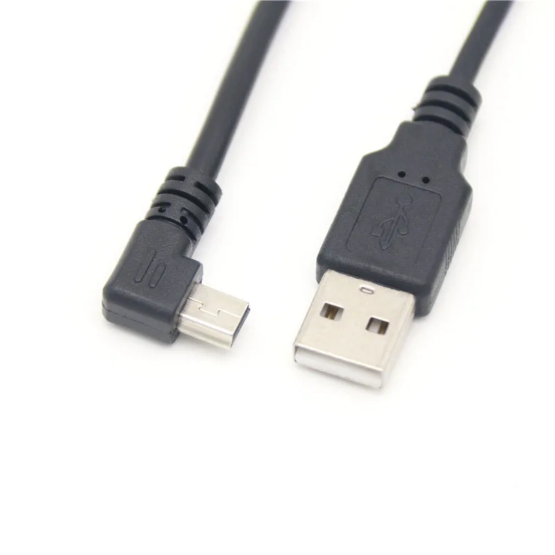 90 degree elbow mini usb Charging Cable up and down left and right elbow T-port V3