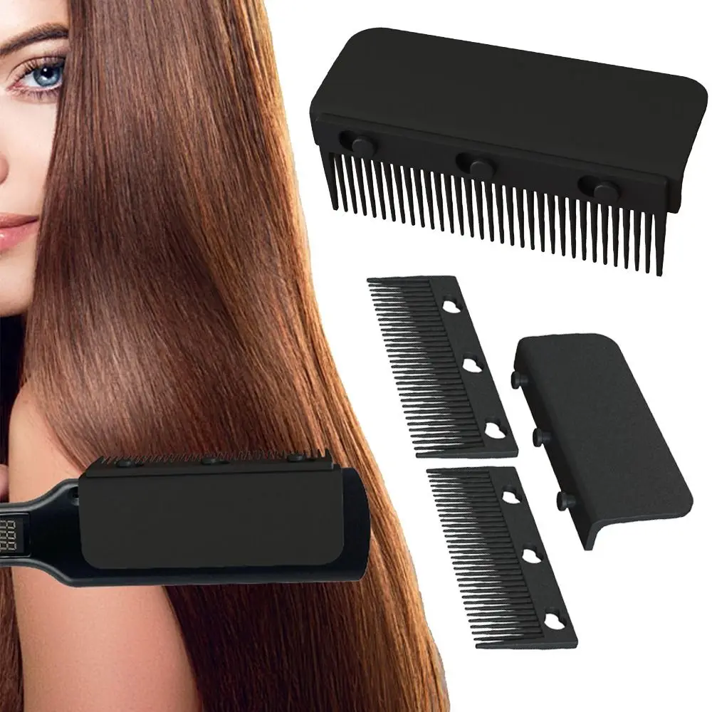 Flat Iron Comb Attachment Hair Straightener Comb Reusable Grip Comb Clip On Disassemble Washable Nimble Comb Hair Styling Tool