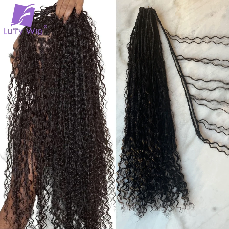 crochet-boho-knotless-braids-with-curls-human-hair-synthetic-braiding-pre-looped-boho-braids-human-hair-for-women-luffywig