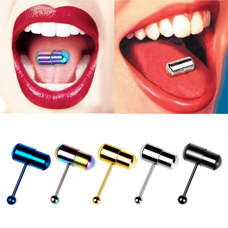 Free shipping service Fashion Stainless Steel Vibrating Tongue Bar