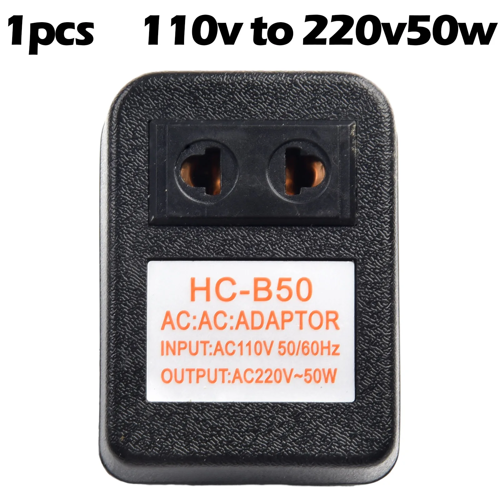 Description Picture 2 of item1pc Step-down Transformer 220V To 110V /110V To 220V Voltage Converter 50W Converter Step-Down Transformer Travel Adapter