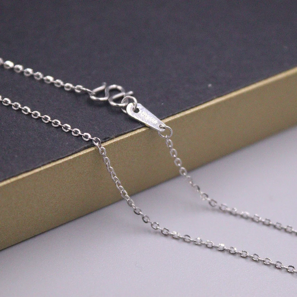 

Real Platinum 950 Chain For Women Rolo Link Necklace 45cm/18inch Stamp Pt950