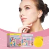 EELHOE Turmeric Kojic Acid Facial Cleansing Pads Cleaning Remover Pores Dirt Moisturizer Face Exfoliating Daily Clean Skin Care 3