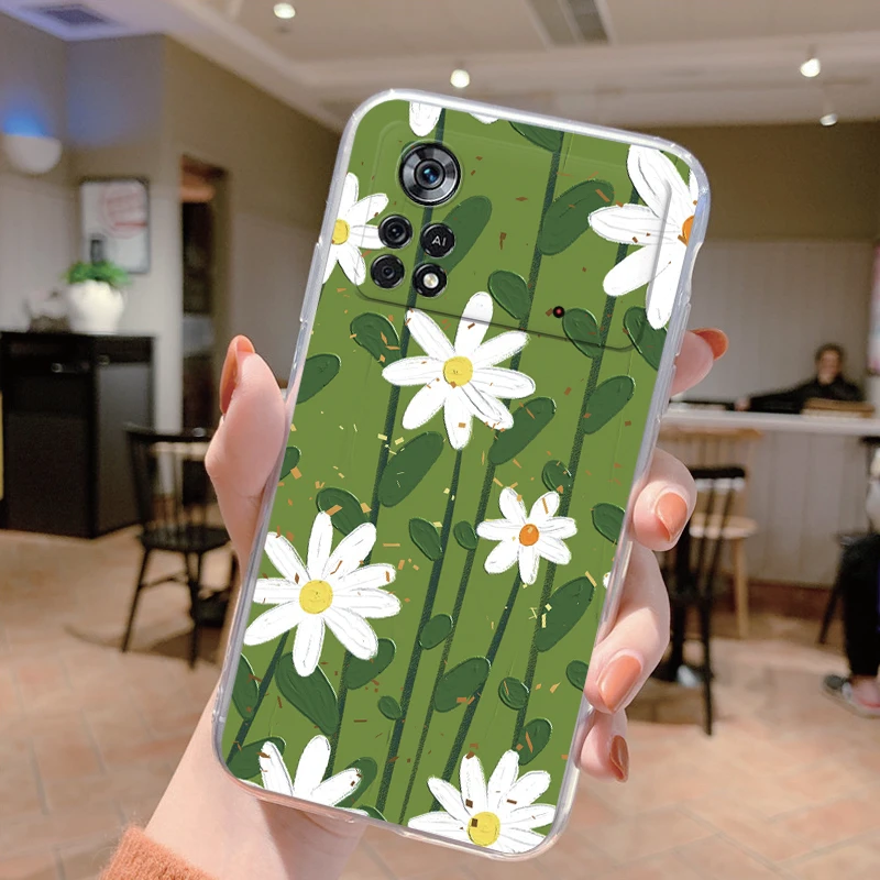 Elegant Floral Butterfly Soft Silicone Transparent Phone Case