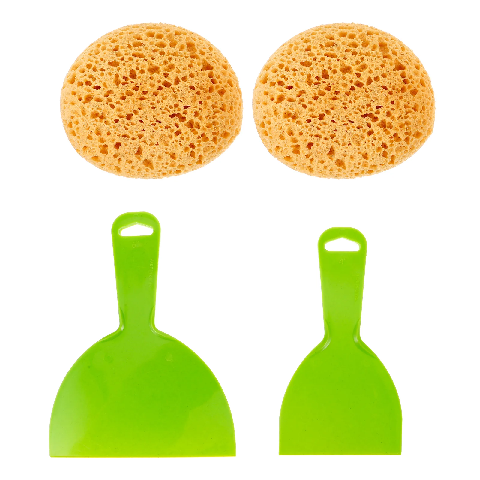 2 Pcs Wall Sticker Texture Repair Bath Sponge Cleaning Sponges for Painting Ceiling Tool Drywall Heavy Artists