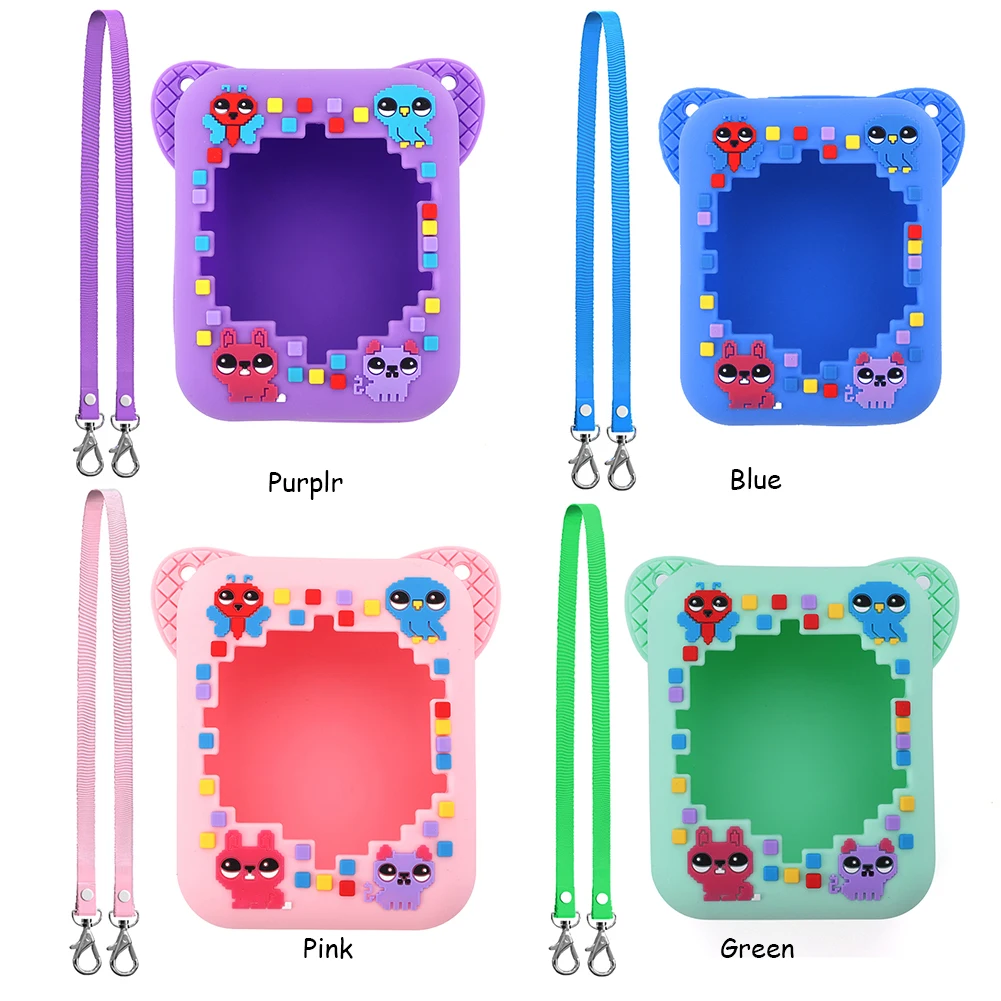 3D Animal Print Silicone Case Protective Cover Shockproof Protective Skin Sleeve Washable for Bitzee Interactive  Digital Pet