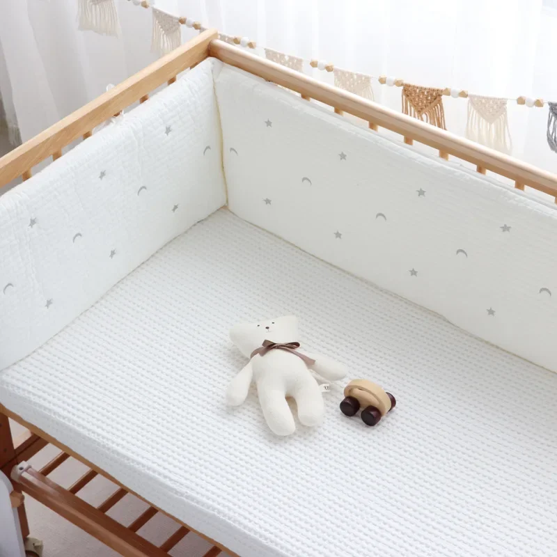 Quilted Bed Bumper Newborn Baby Cot Crib Bumpers Infant Bed Protector Bedding