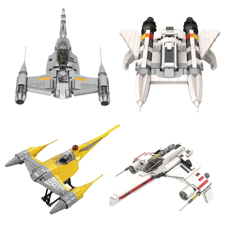 

MOC Space Classic Model Fighter N-1 Building Blocks For Nabools- Battle Airplane Bricks Display Toys For Children Birthday Gifts
