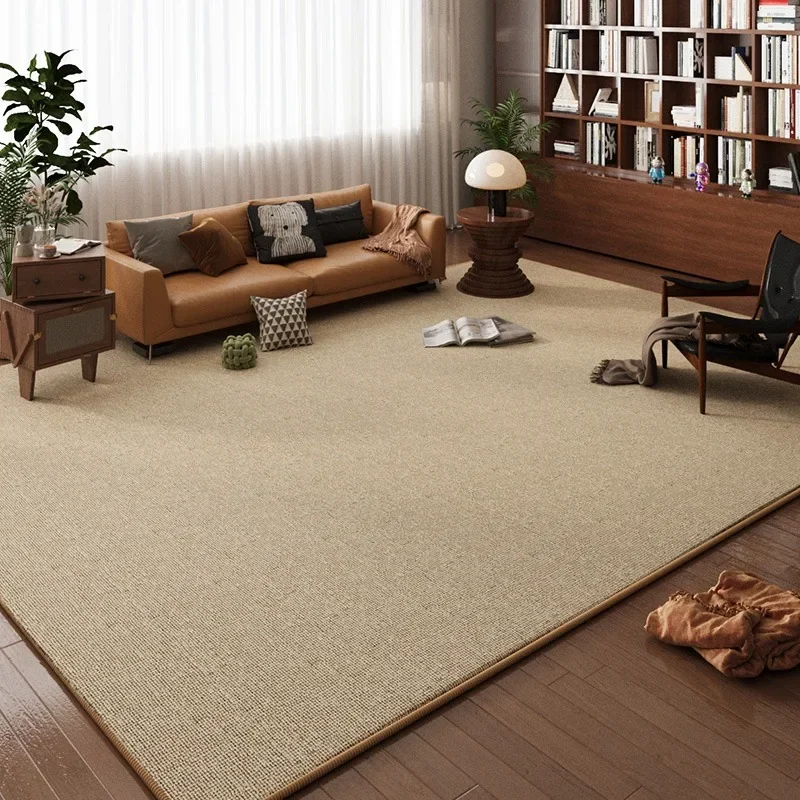 Solid Color Living Room Carpet Light Luxury High-end Large Area Bedroom Bedside Rug Customized Sofa Coffee Table Floor Mat Ковер