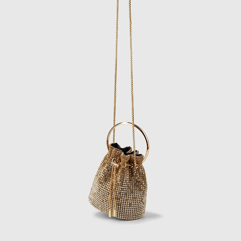 New Gradient Color Bucket Diamond Women's Bag New Bag Gift Handbag Crossbody Bags Womens Bag  Luxury Bags