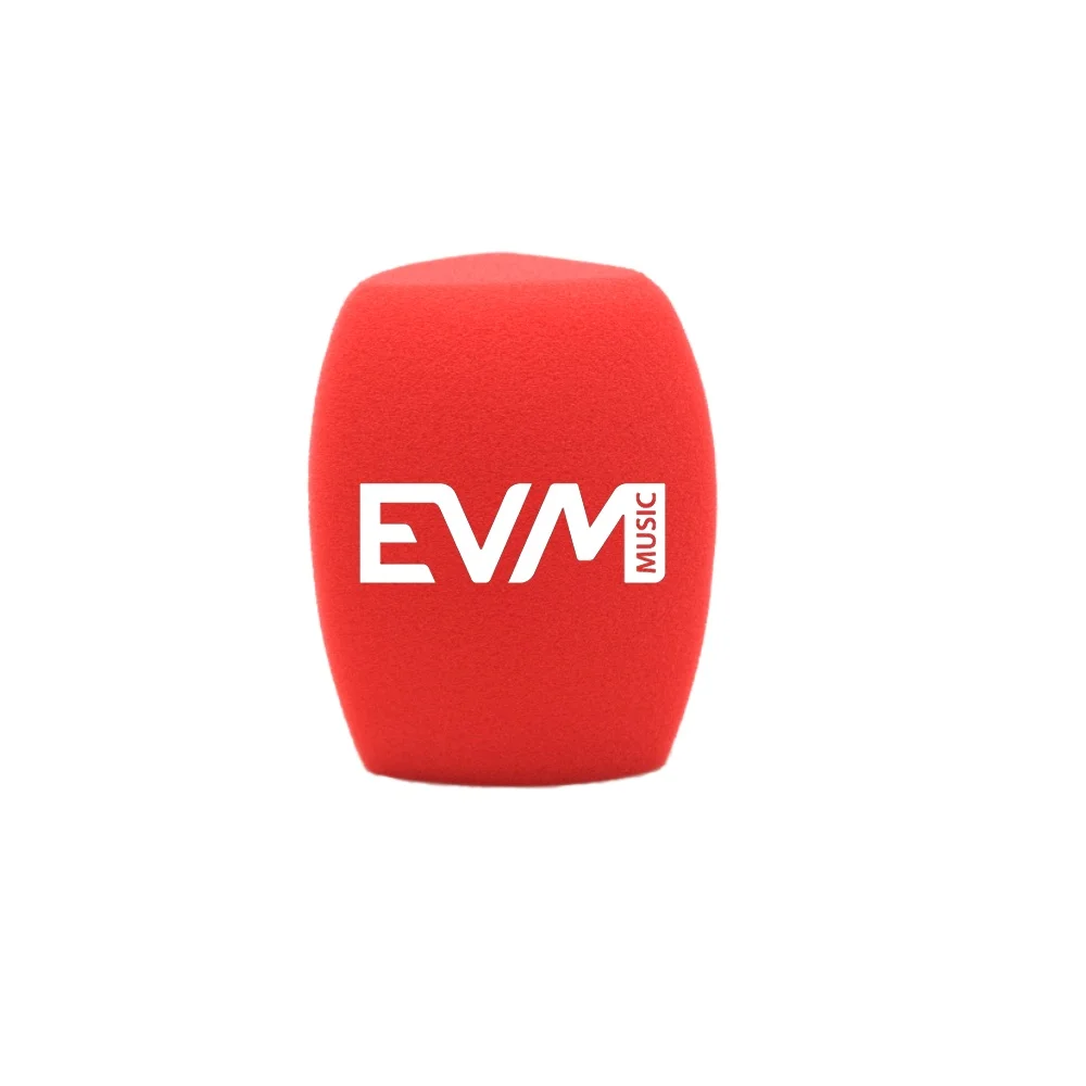 Aangepaste Logo voor Mic Foam Windschermen Handmicrofoon Sponge Covers Windschermen voor TV Interview Microfoons 5 stuks (Blauw