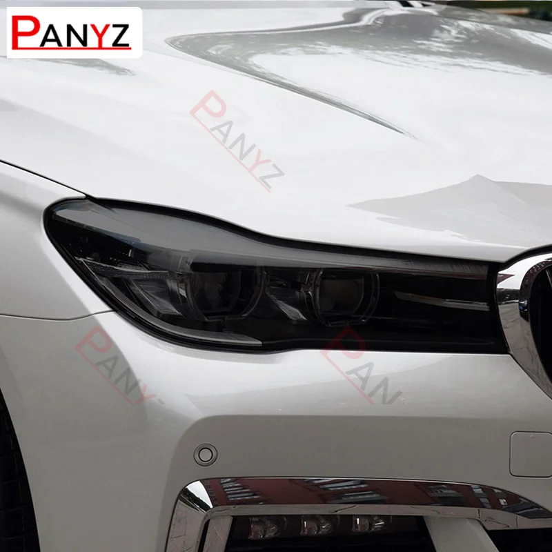 

2 шт. для BMW 7 серии F01 F02 F03 F04 G11 G12 2009-2020 Защитная пленка для автомобильных фар Прозрачная черная наклейка из ТПУ