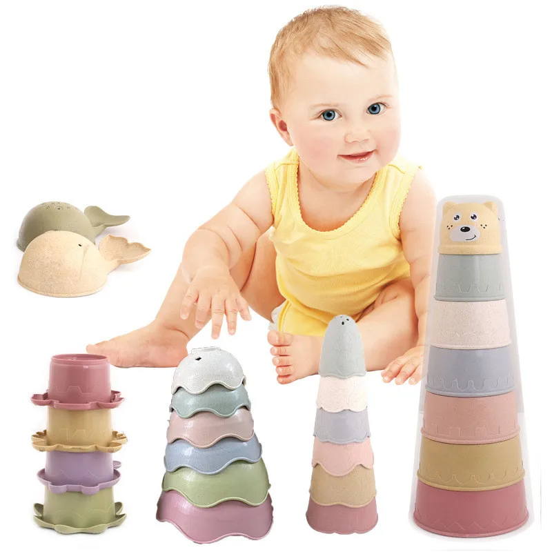 BabyStackingCupToysBabyEarlyEducationalToyNestingCupToyBaby