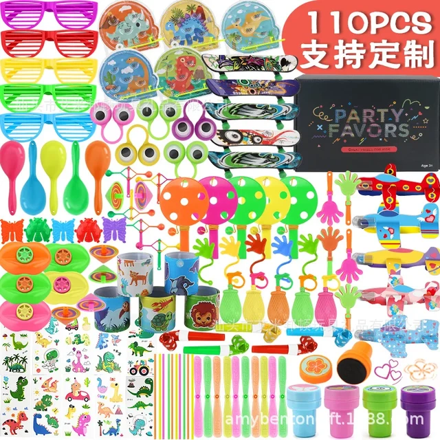 110pcs Kids Party Favors Toys Children Assortment Giveaway Pinata Filler Bulk  Toys Boys Girls Treasure Boxs Birthday Party Gifts - AliExpress