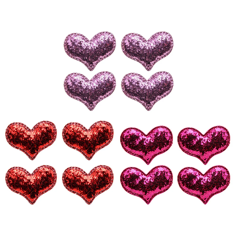 

Hairpin Clip Clips for Little Girl Glitter Cute Accessories Heart Shape Barrettes